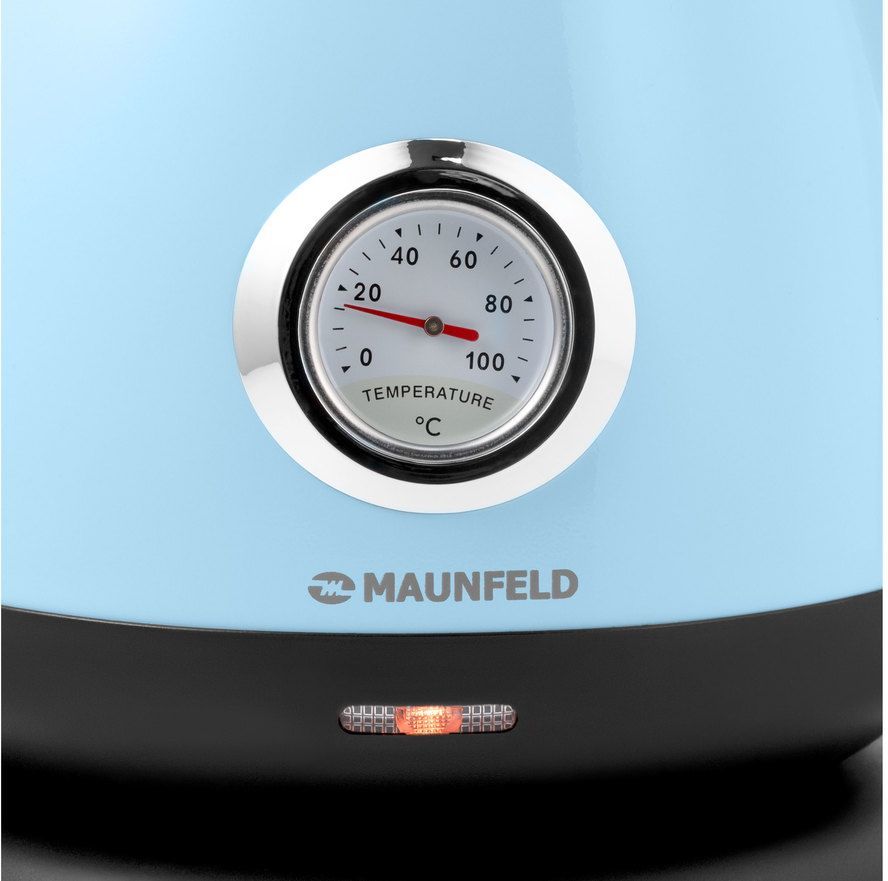 Чайник электрический Maunfeld MGK-625BL 1.7л. 2200Вт голубой корпус: металл/пластик (КА-00015389)
