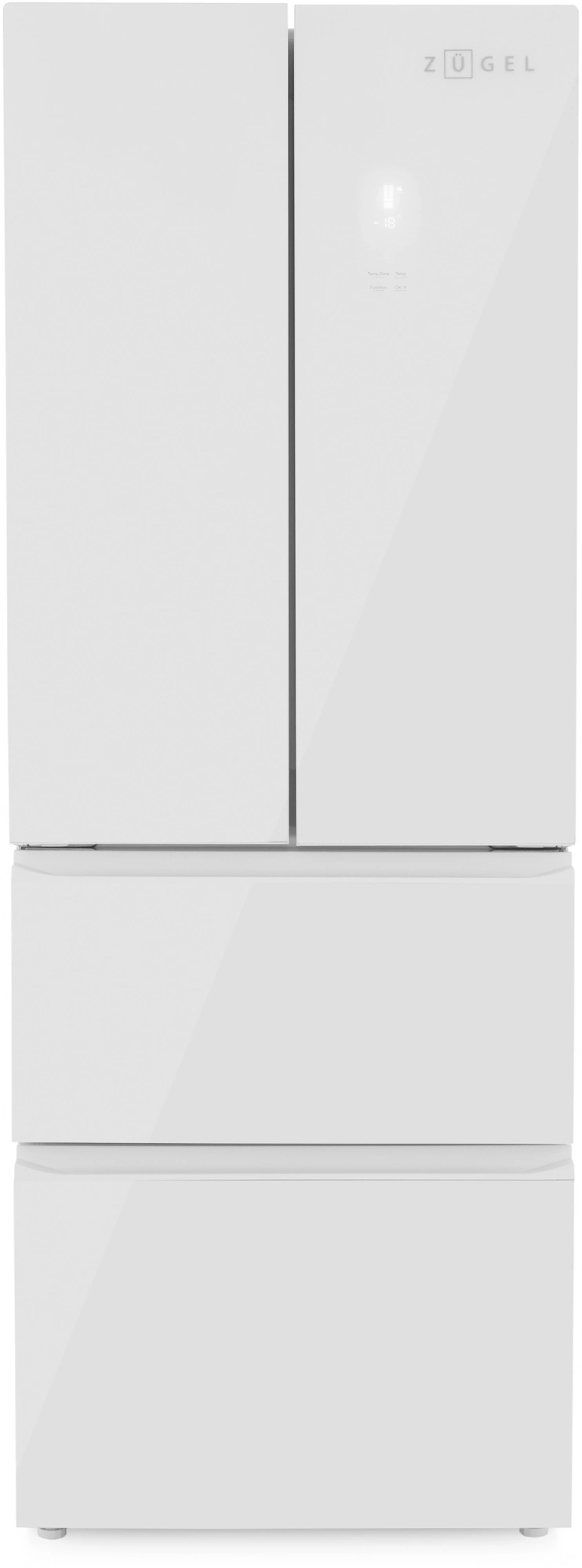 Холодильник Zugel ZRFD361W 3-хкамерн. белый инвертер