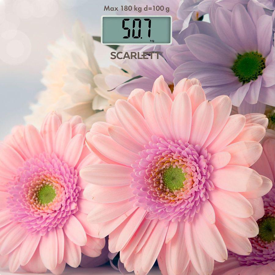 Весы напольные электронные Scarlett SC-BS33E049 макс.180кг розовый