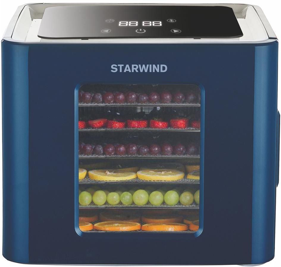 Сушка для фруктов и овощей Starwind SFD9535 12под. 400Вт синий
