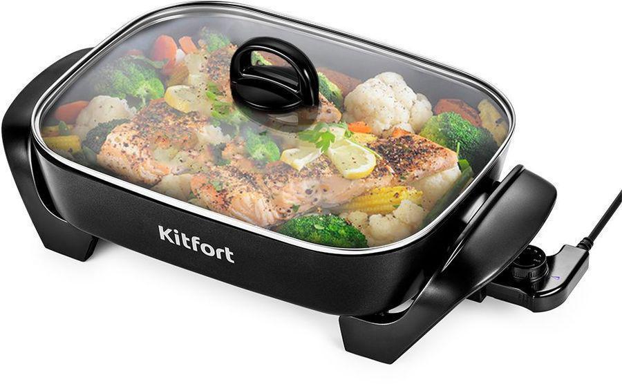 Сковорода электрическая Kitfort КТ-2068 2200Вт 5000мл. черный