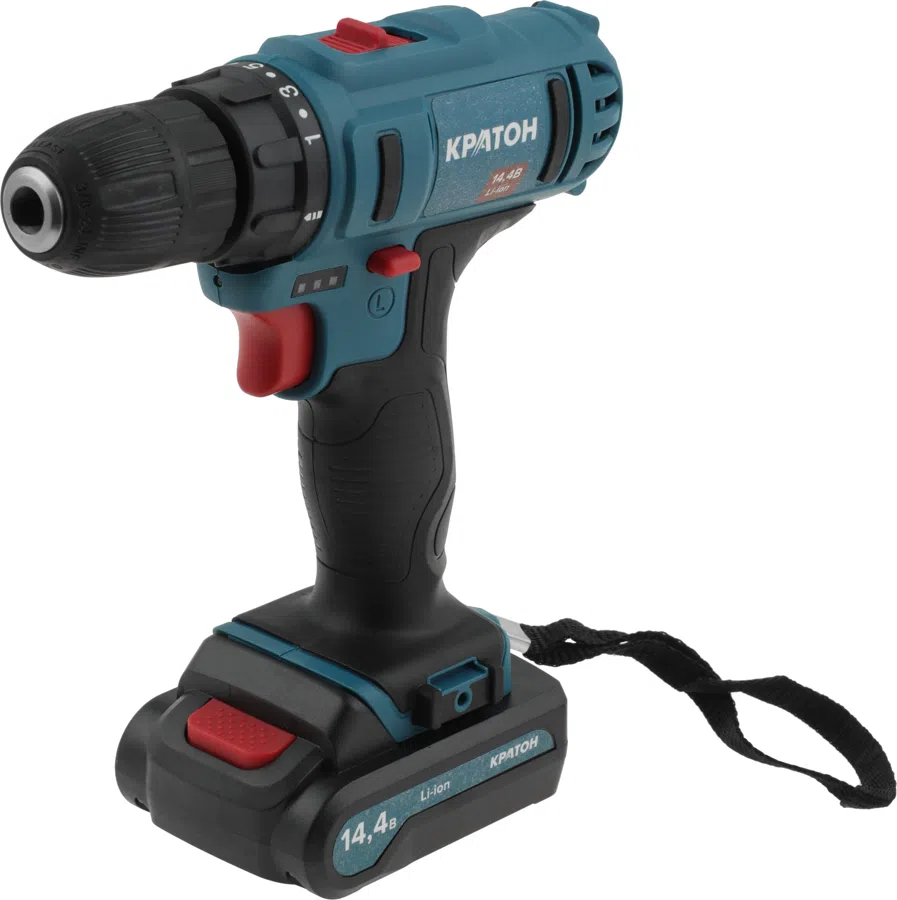 Дрель-шуруповерт Кратон CD-14,4-Li-1,5 аккум. патрон:быстрозажимной (3 11 01 055)