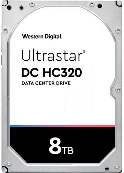 Жесткий диск WD SAS 3.0 8Tb 0B36400 HUS728T8TAL5204 Ultrastar DC HC320 (7200rpm) 256Mb 3.5"