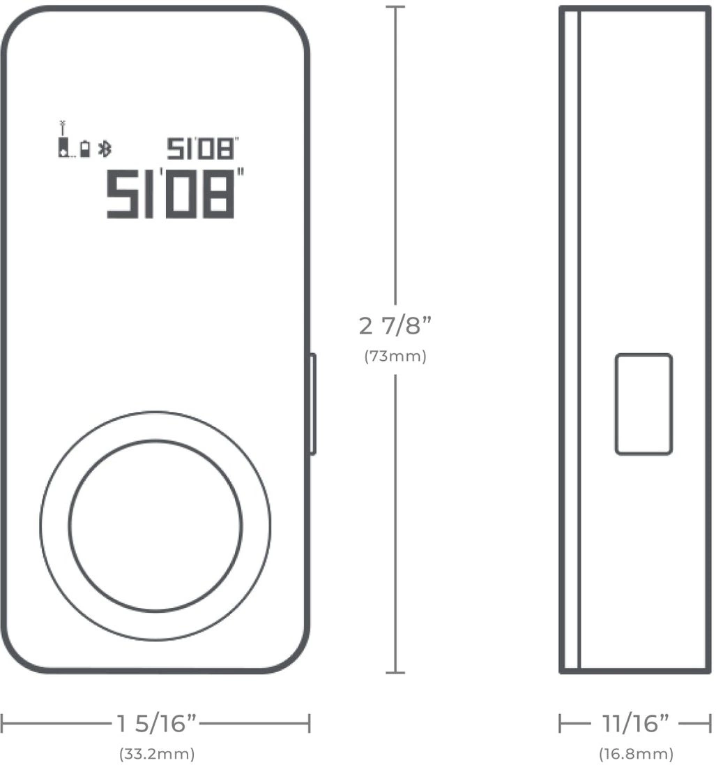 Лазерный дальномер Hoto Smart Laser Measure 2кл.лаз. 630нм цв.луч. красный (HTE0002EU)