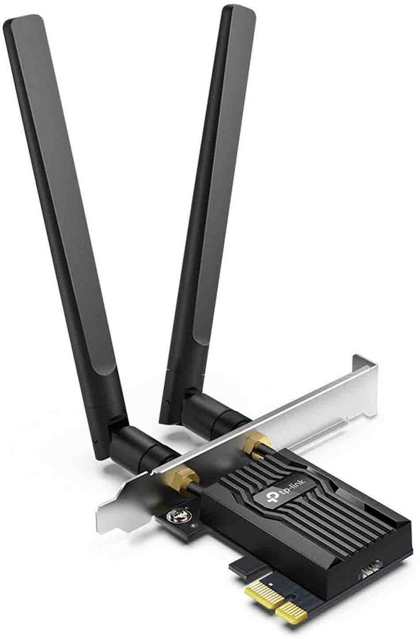 Сетевой адаптер Wi-Fi + Bluetooth TP-Link Archer TX55E AX3000 PCI Express (ант.внеш.съем) 2ант.