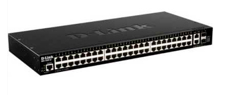 Коммутатор D-Link DGS-1520-52/A1A (L3) 48x1Гбит/с 2x10Гбит/с 2xКомбо(10GBase-T/SFP+) 2SFP+ управляемый