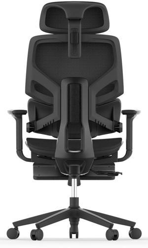 Кресло Cactus CS-CHR-MC01 черный сет./экокожа с подголов. крестов. пластик