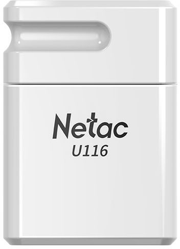 Флеш Диск Netac 16Gb U116 NT03U116N-016G-20WH USB2.0 белый
