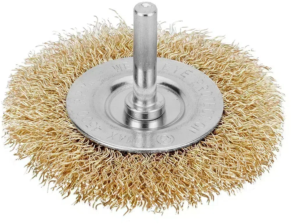 Щетка дисковая Matrix 74448 d=75мм d(посад.)=6мм (дрели)