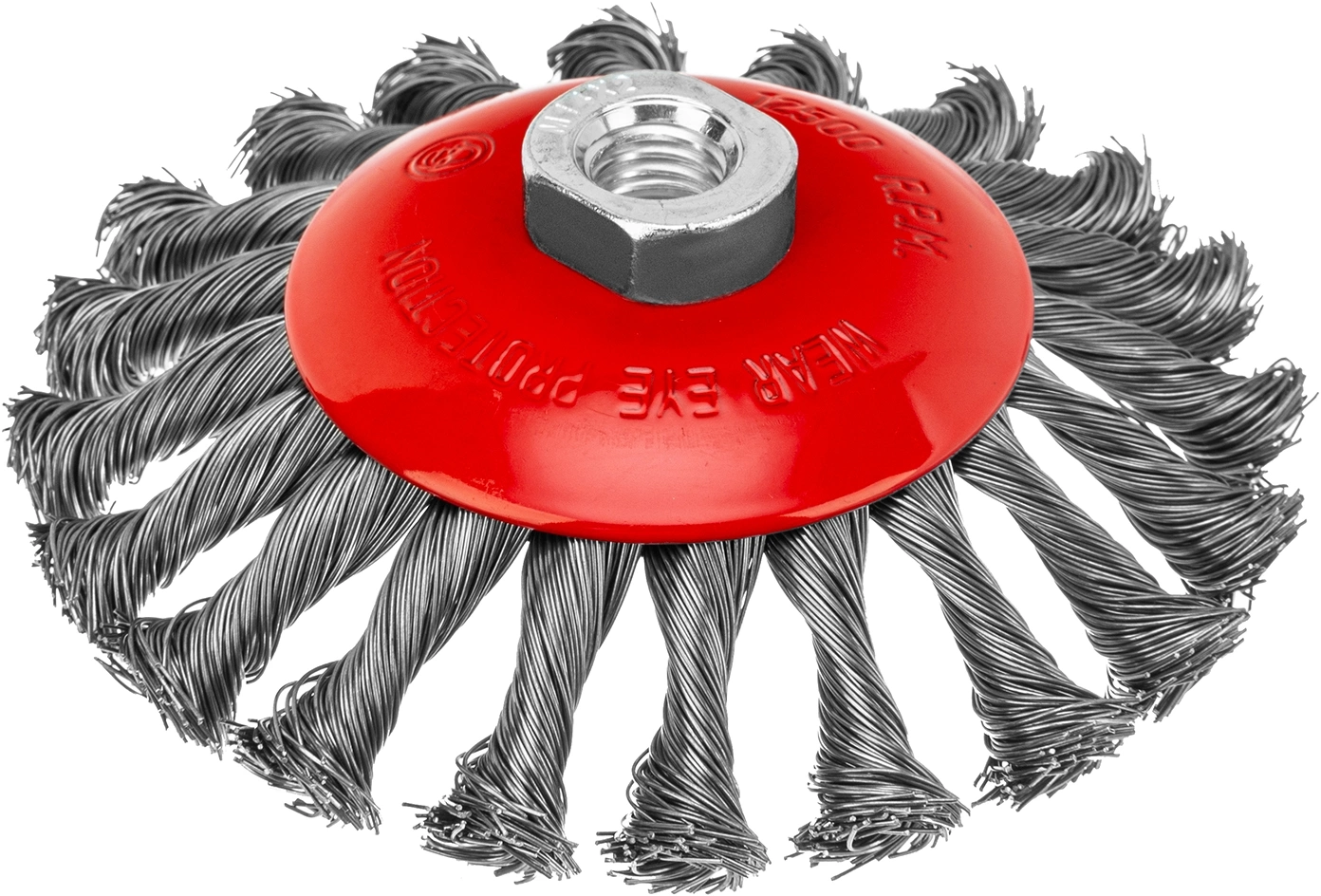 Щетка конич. Matrix 74611 d=125мм d(посад.)=14мм (угловые шлифмашины)