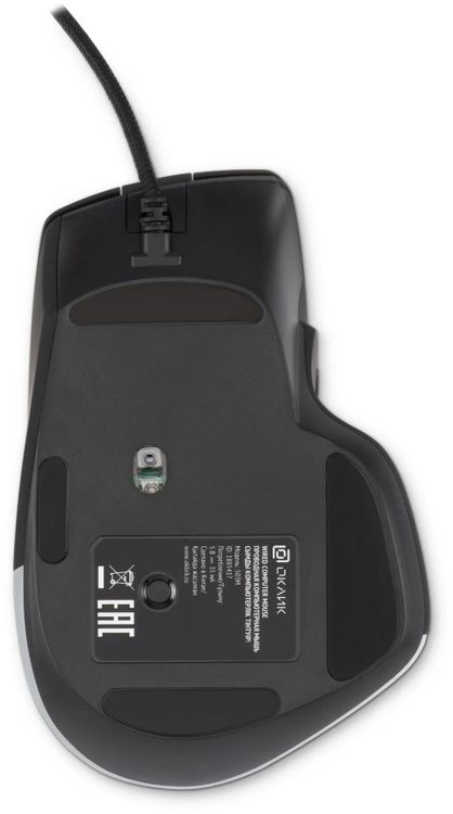 Мышь Оклик 503M черный оптическая 6400dpi silent USB для ноутбука 6but (1885417)