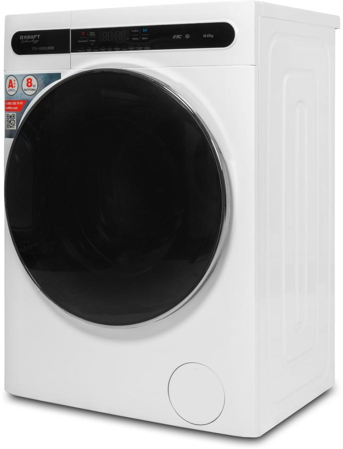 Стиральная машина Kraft TCH-HD8528SW класс: A+++ загр.фронтальная макс.:8кг белый инвертор