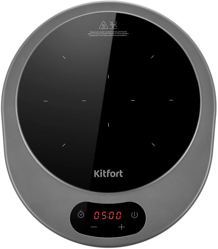 Плита Индукционная Kitfort КТ-156 черный стеклокерамика (настольная)