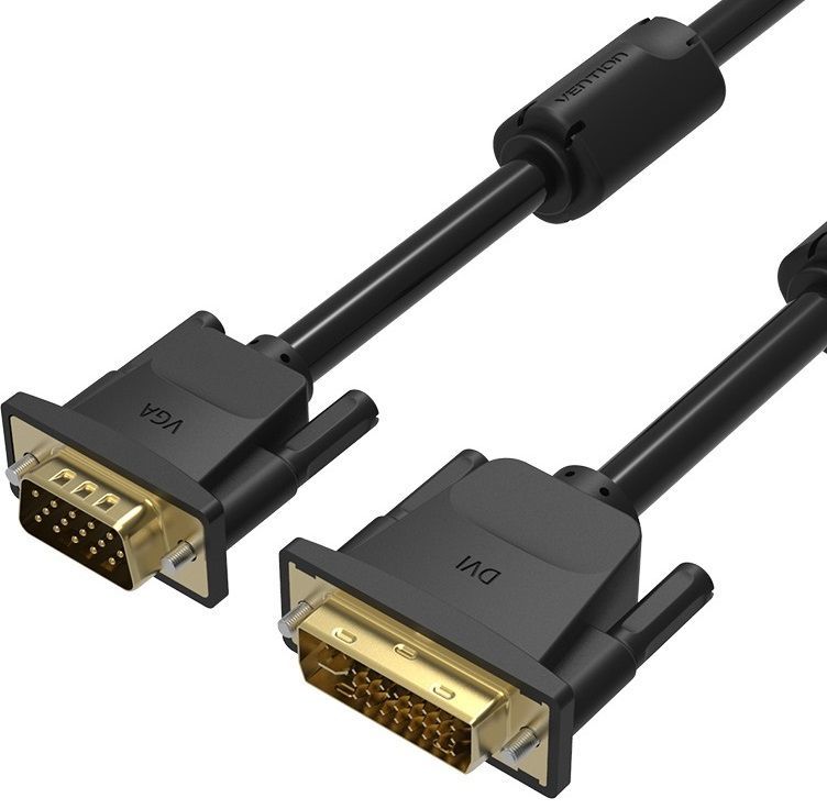 Кабель Vention EACBG DVI-I Dual Link (m) VGA (m) 1.5м черный