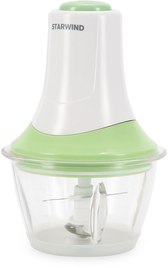 Измельчитель электрический Starwind SCG2011 1л. 300Вт белый/бирюзовый