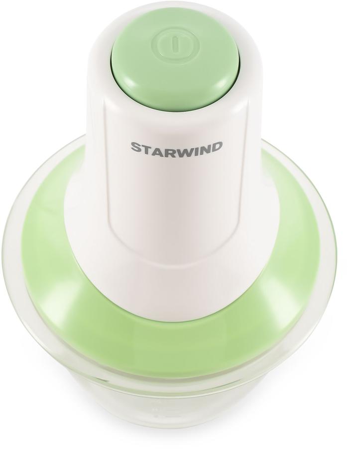 Измельчитель электрический Starwind SCG2011 1л. 300Вт белый/бирюзовый