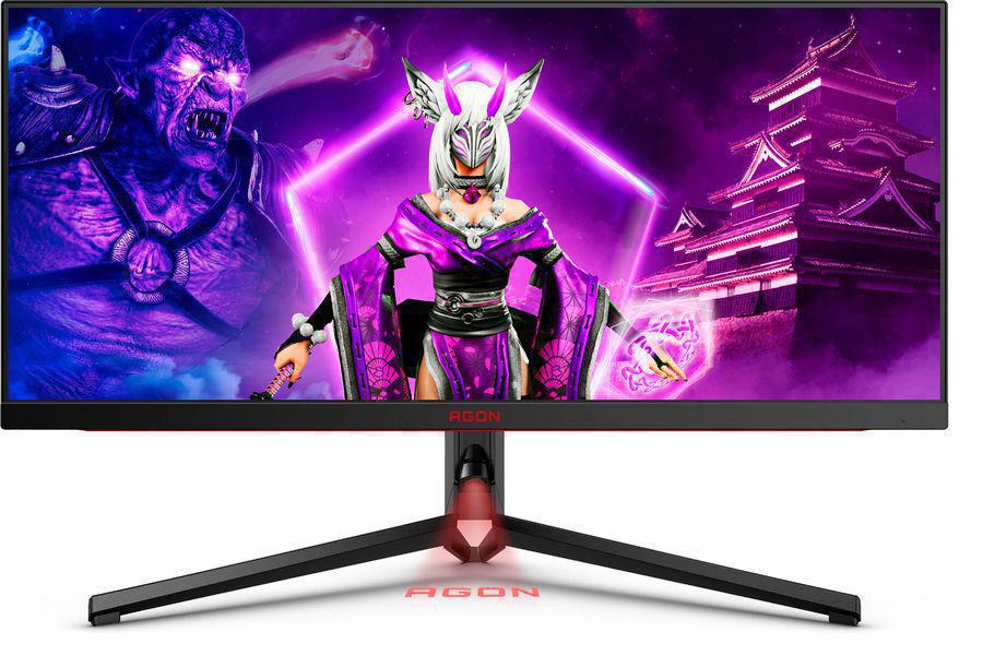 Монитор AOC 34" Agon Pro AG344UXM черный/красный IPS LED 21:9 HDMI M/M матовая HAS Piv 1000cd 178гр/178гр 3440x1440 170Hz DP 2K USB 12.77кг