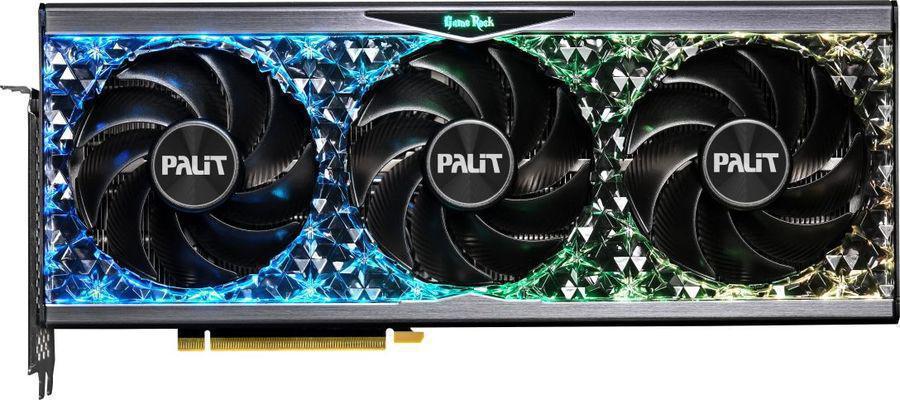Видеокарта Palit PCI-E 4.0 RTX4070Ti GAMEROCK NVIDIA GeForce RTX 4070TI 12Gb 192bit GDDR6X 2310/21000 HDMIx1 DPx3 HDCP Ret