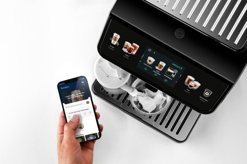 Кофемашина Delonghi Eletta Explore ECAM450.55.S 1450Вт серебристый/черный