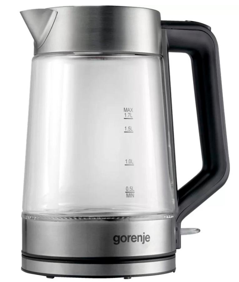 Чайник электрический Gorenje K17GED 1.7л. 2200Вт нержавеющая сталь корпус: стекло/металл/пластик