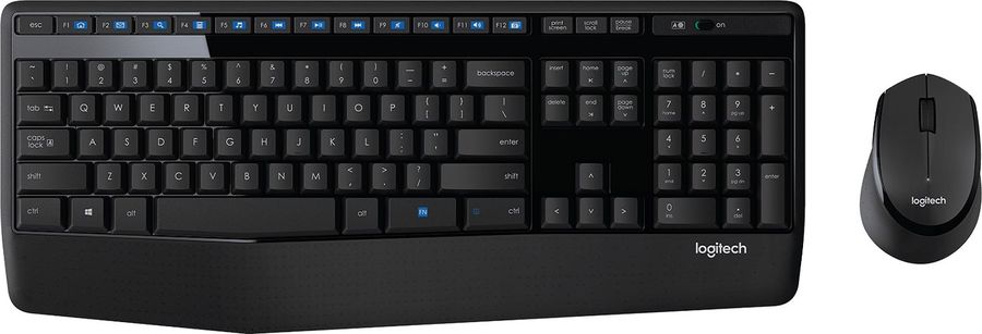 Клавиатура + мышь Logitech MK345 клав:черный мышь:черный USB беспроводная (920-006489)