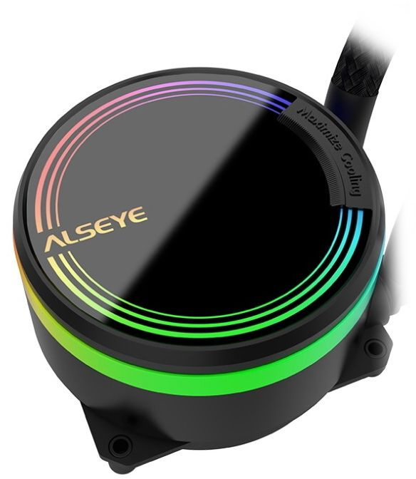 Система водяного охлаждения Alseye M360B ARGB Soc-AM5/AM4/1200/1700/1851 черный 4-pin 42.3dB Al+Cu 2125gr Ret
