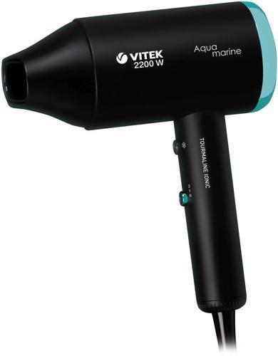 Фен Vitek VT-1324 2200Вт черный/зеленый