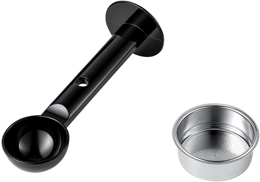 Кофемашина Kitfort КТ-7105-1 1450Вт черный/фиолетовый