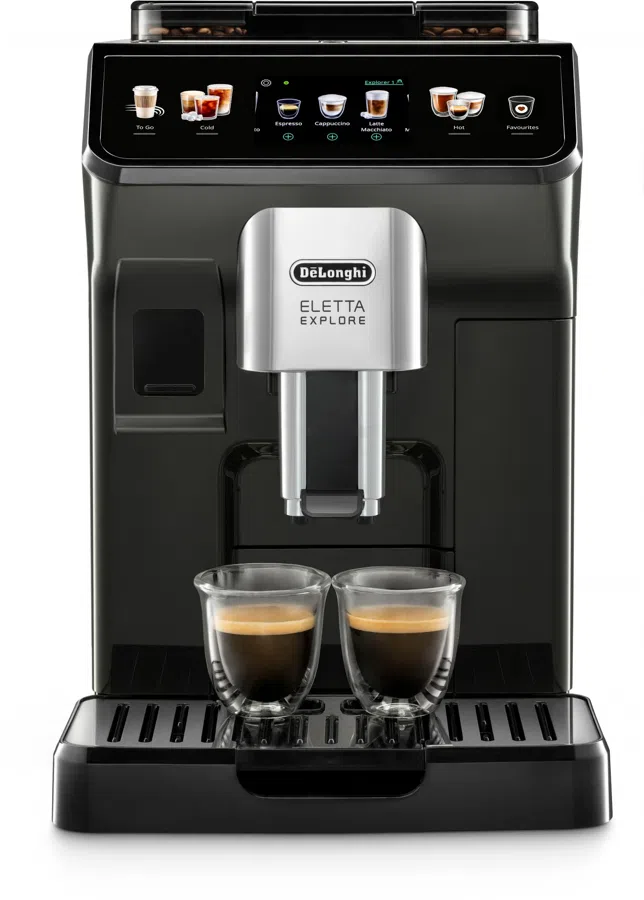 Кофемашина Delonghi Eletta Explore ECAM450.55.G 1450Вт серебристый/черный