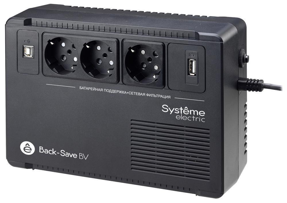 Источник бесперебойного питания Systeme Electriс BV BVSE800RS 480Вт 800ВА черный