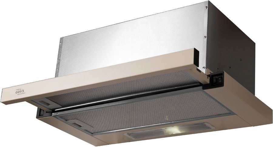 Вытяжка встраиваемая Oasis VT-60I (F) бежевый управление: кнопочное (1 мотор)