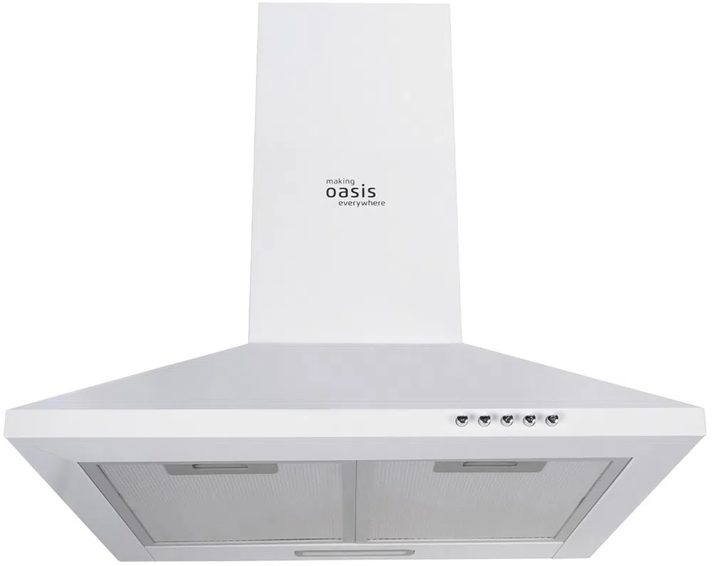 Вытяжка каминная Oasis KB-50W белый управление: кнопочное (1 мотор)