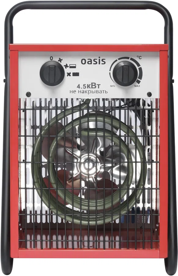Тепловая пушка электрическая Oasis TP-45S 4500Вт красный/черный