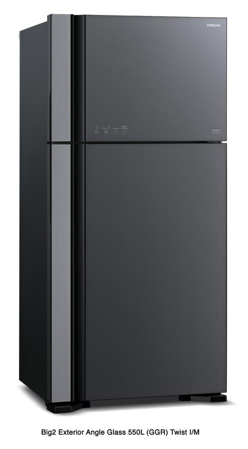 Холодильник Hitachi R-VG660PUC7-1 GGR 2-хкамерн. серый стекло