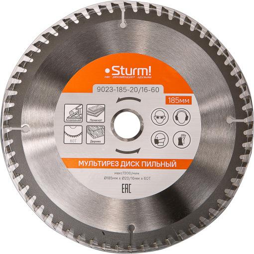 Диск пильный Sturm! 9023-185-20/16-60 d=185мм d(посад.)=20мм (циркулярные пилы)