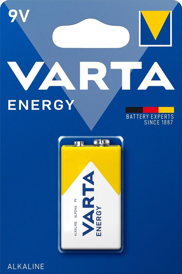 Батарея Varta Energy 6LR61 BL1 Alkaline 9V (1шт) блистер