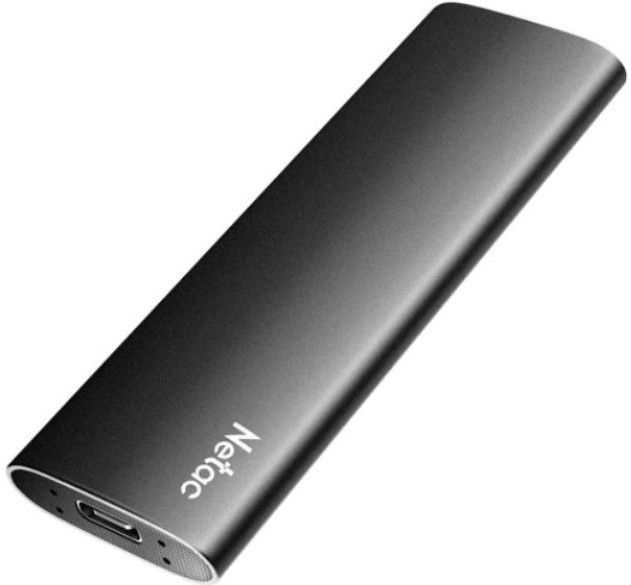 Накопитель SSD Netac USB-C 250Gb NT01ZSLIM-250G-32BK Z Slim 1.8" черный