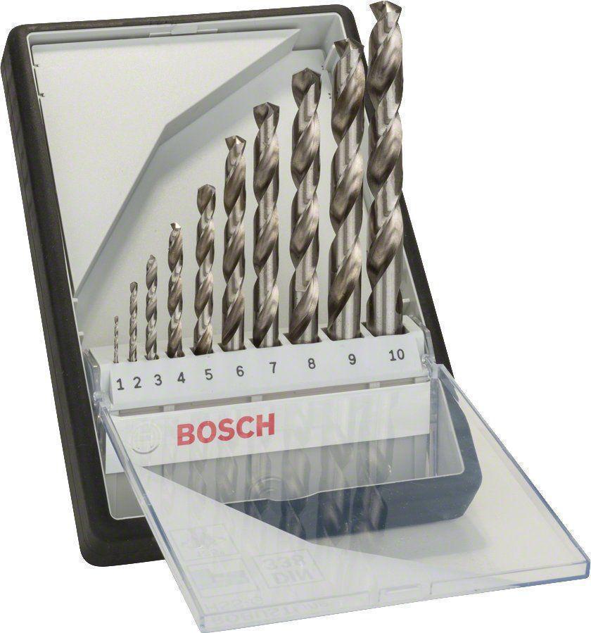 Набор сверл Bosch HSS-G (2607010535) по металлу (10пред.) для шуруповертов/дрелей