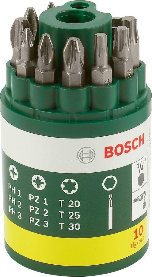 Набор бит Bosch Promoline (2607019452) универсал. (10пред.) для шуруповертов/дрелей