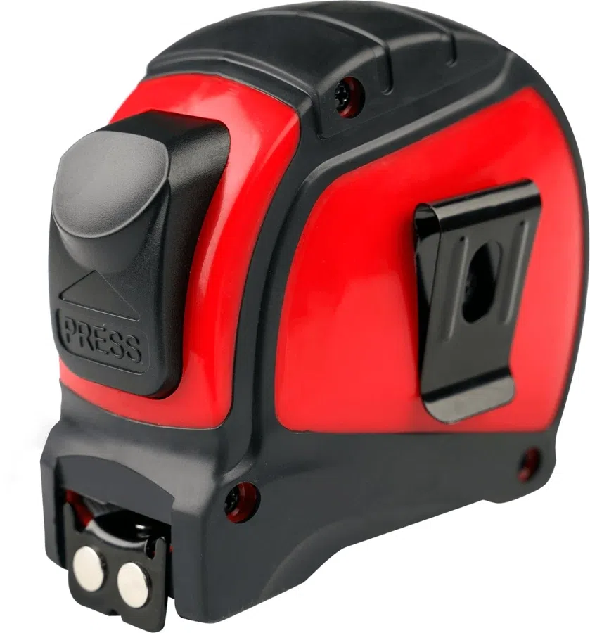 Рулетка строительная Amo R505 дл.полотна 5м изм.шкала в см зацеп простой красный/черный (851650)