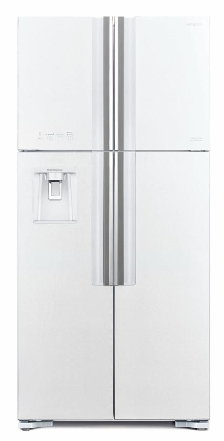 Холодильник Hitachi R-W660PUC7 GPW 2-хкамерн. белый стекло инвертер