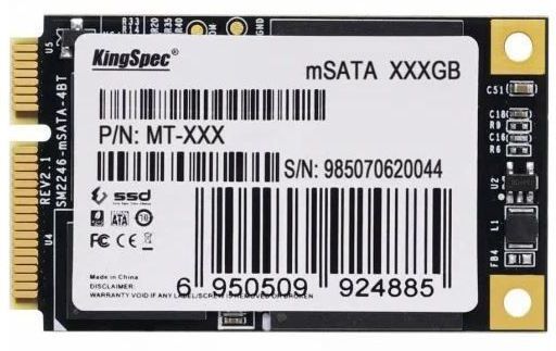 Накопитель SSD Kingspec mSATA 512Gb MT-512 MT Series mSATA
