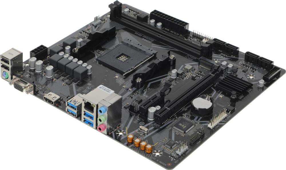 Материнская плата Gigabyte A520M K V2 Soc-AM4 AMD A520 2xDDR4 mATX AC`97 8ch(7.1) GbLAN RAID+VGA+HDMI
