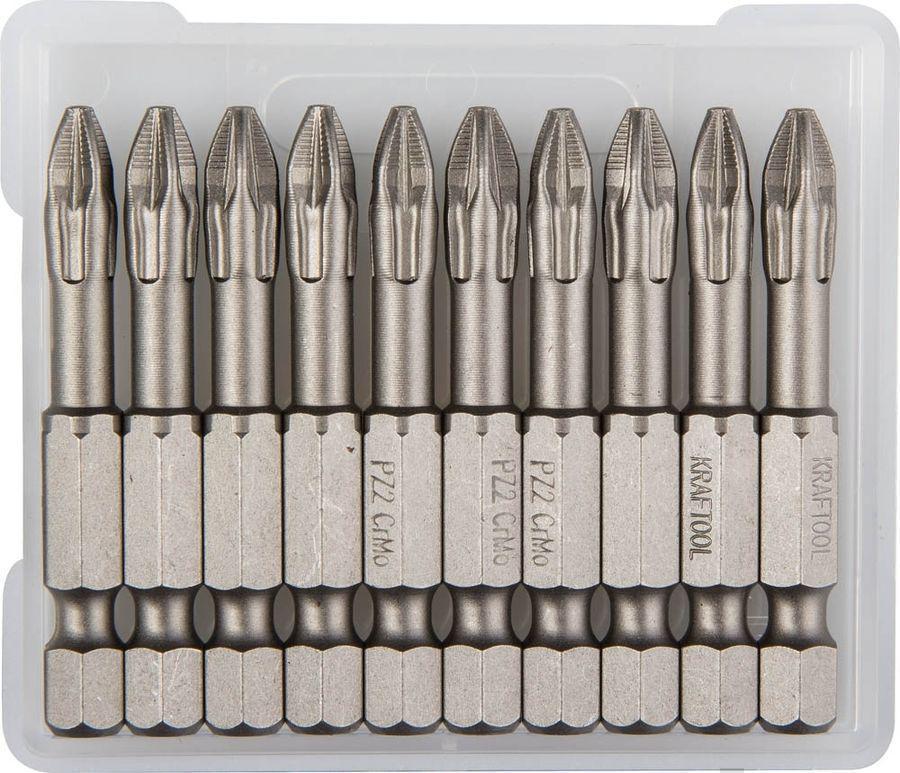 Набор бит Kraftool 26123-2-50-10 (10пред.) для шуруповертов/дрелей