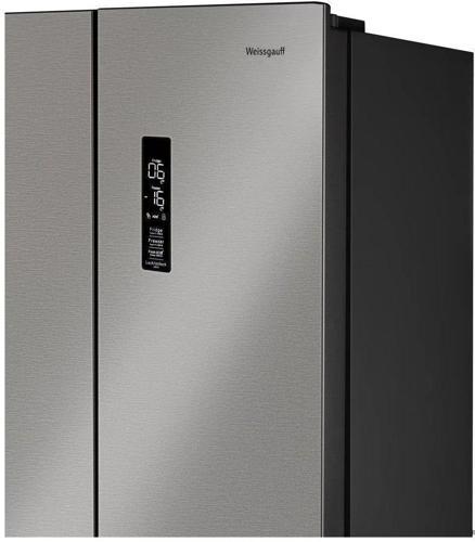 Холодильник Weissgauff WCD 450 X NoFrost Inverter 2-хкамерн. нержавеющая сталь инвертер