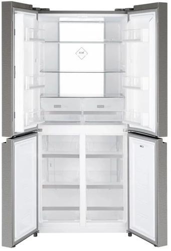Холодильник Weissgauff WCD 450 X NoFrost Inverter 2-хкамерн. нержавеющая сталь инвертер