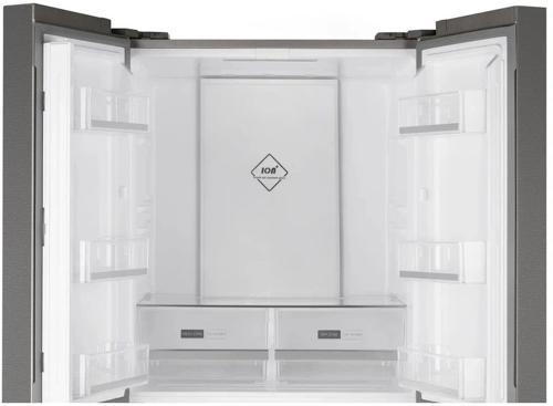 Холодильник Weissgauff WCD 450 X NoFrost Inverter 2-хкамерн. нержавеющая сталь инвертер