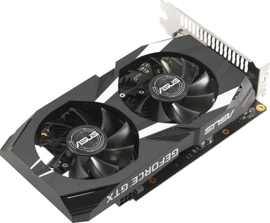 Видеокарта Asus PCI-E DUAL-GTX1650-O4GD6-P-V2 NVIDIA GeForce GTX 1650 4Gb 128bit GDDR6 1620/12000 DVIx1 HDMIx1 DPx1 HDCP Ret