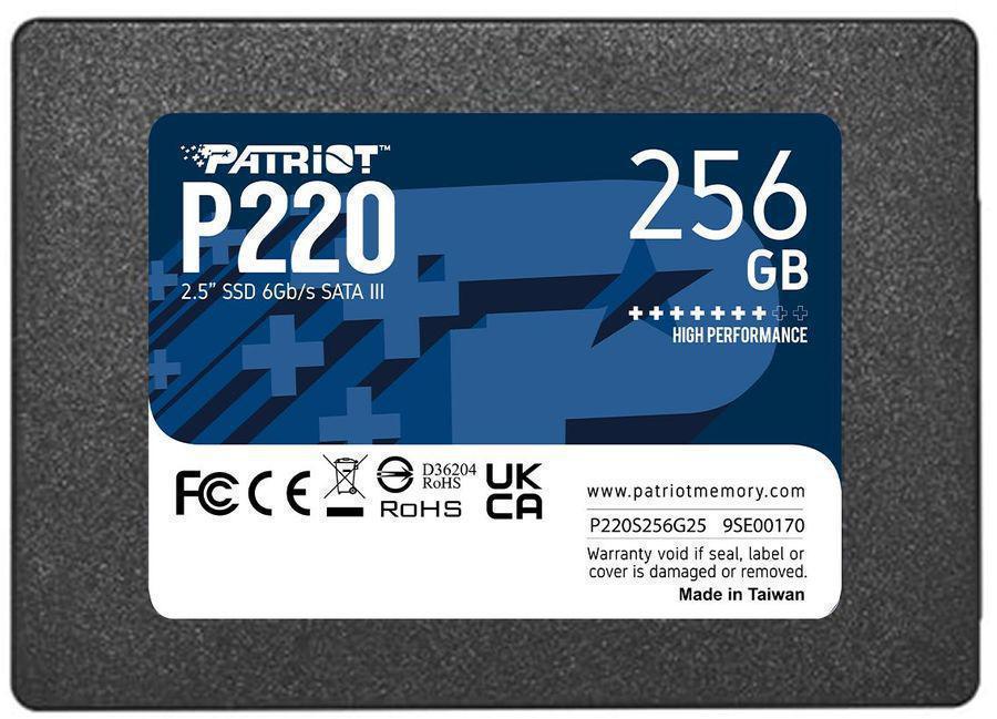 Накопитель SSD Patriot SATA III 256Gb P220S256G25 P220 2.5"