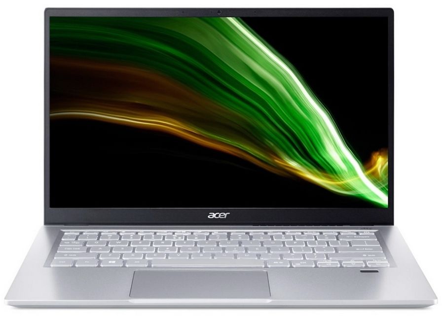 Ноутбук Acer Swift 3 SF314-511 Core i5 1135G7 8Gb SSD256Gb Intel Iris Xe graphics 14" IPS FHD (1920x1080) Windows 10 Home Multi Language 64 silver WiFi BT Cam (NX.ABLER.014)